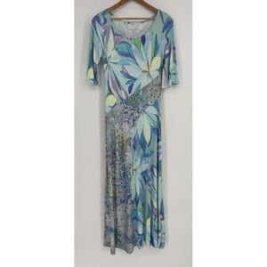Soft Surroundings Stella Maxi Dress Women's XS Floral Stretch Brand New Boho